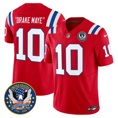 NE Throwback America 250th Patch Vapor Limited Jersey - All Stitched-DTD
