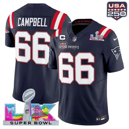 NE 2025 Super Bowl LX Vapor Limited Jersey N18 - All Stitched-DTD