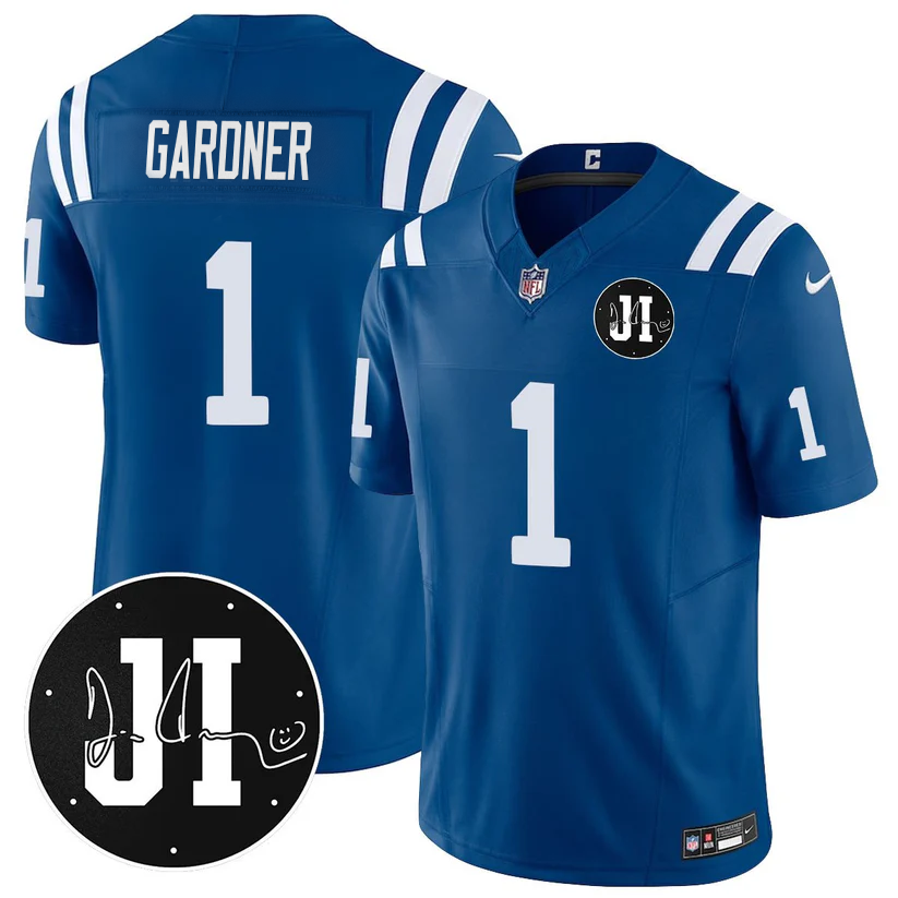IND Limited 2025 Jersey - Memorial Patch for Jim Irsay - All Stitched-DTD