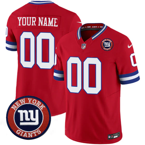 Custom NYG Limited Jersey - All Stitched-DTD