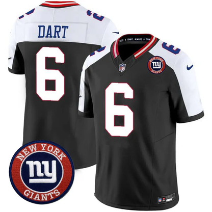 Jaxson Dart #6 NYG Jersey - All Stitched N1-DTD