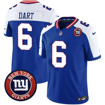 Jaxson Dart #6 NYG Jersey - All Stitched N1-DTD