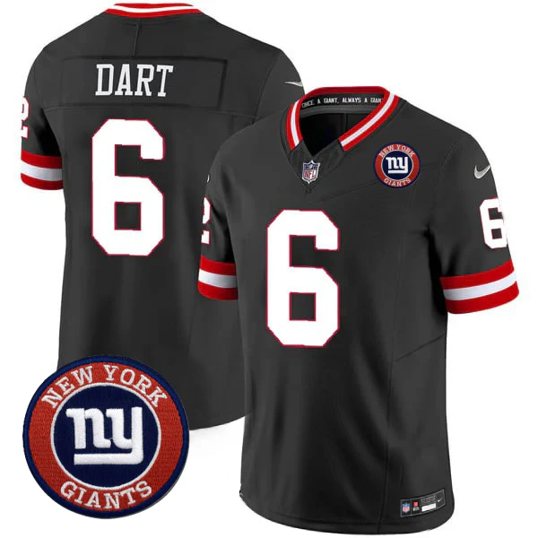 Jaxson Dart #6 NYG Jersey - All Stitched N1-DTD