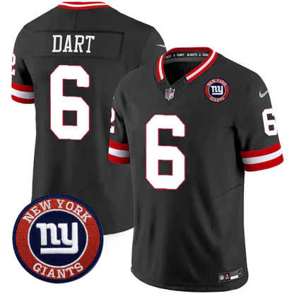 Jaxson Dart #6 NYG Jersey - All Stitched N1-DTD
