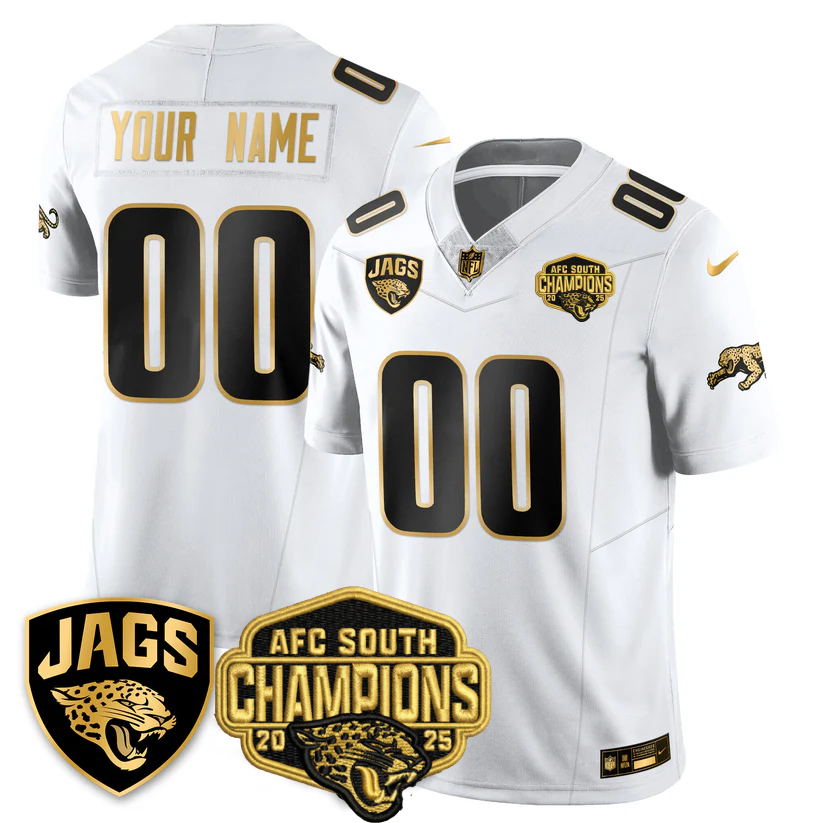 Custom DET AFC South Division Champions Vapor Limited Throwback Jersey - All Stitched-DTD