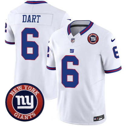 Jaxson Dart #6 NYG Jersey - All Stitched N1-DTD
