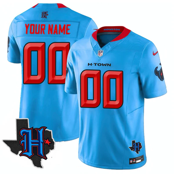 HOU Texas Patch Vapor Limited Custom Jersey - All Stitched-DTD