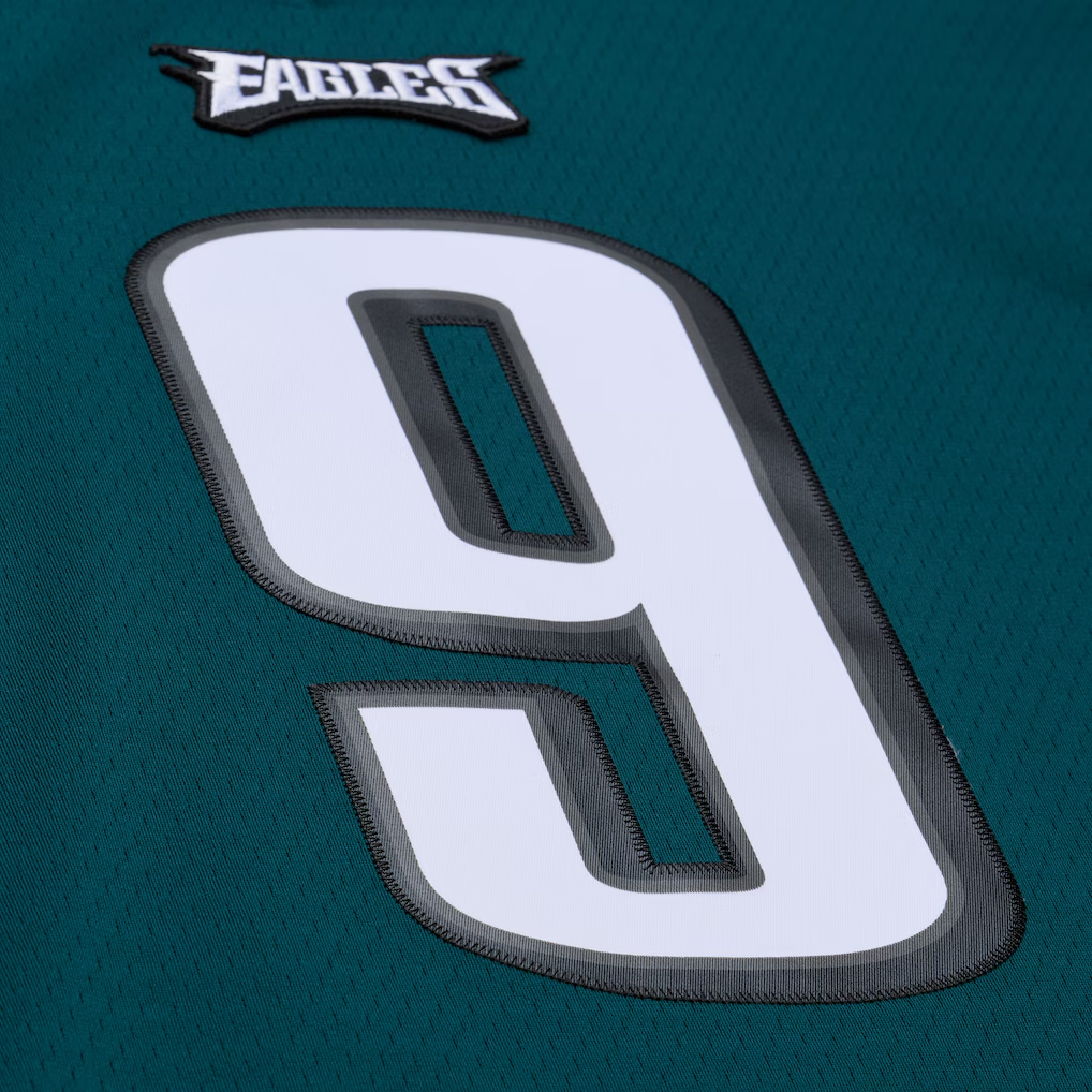 PHI Kelly Green Nick Foles 2017 Midnight Green Legacy Jersey - All Stitched-DTD