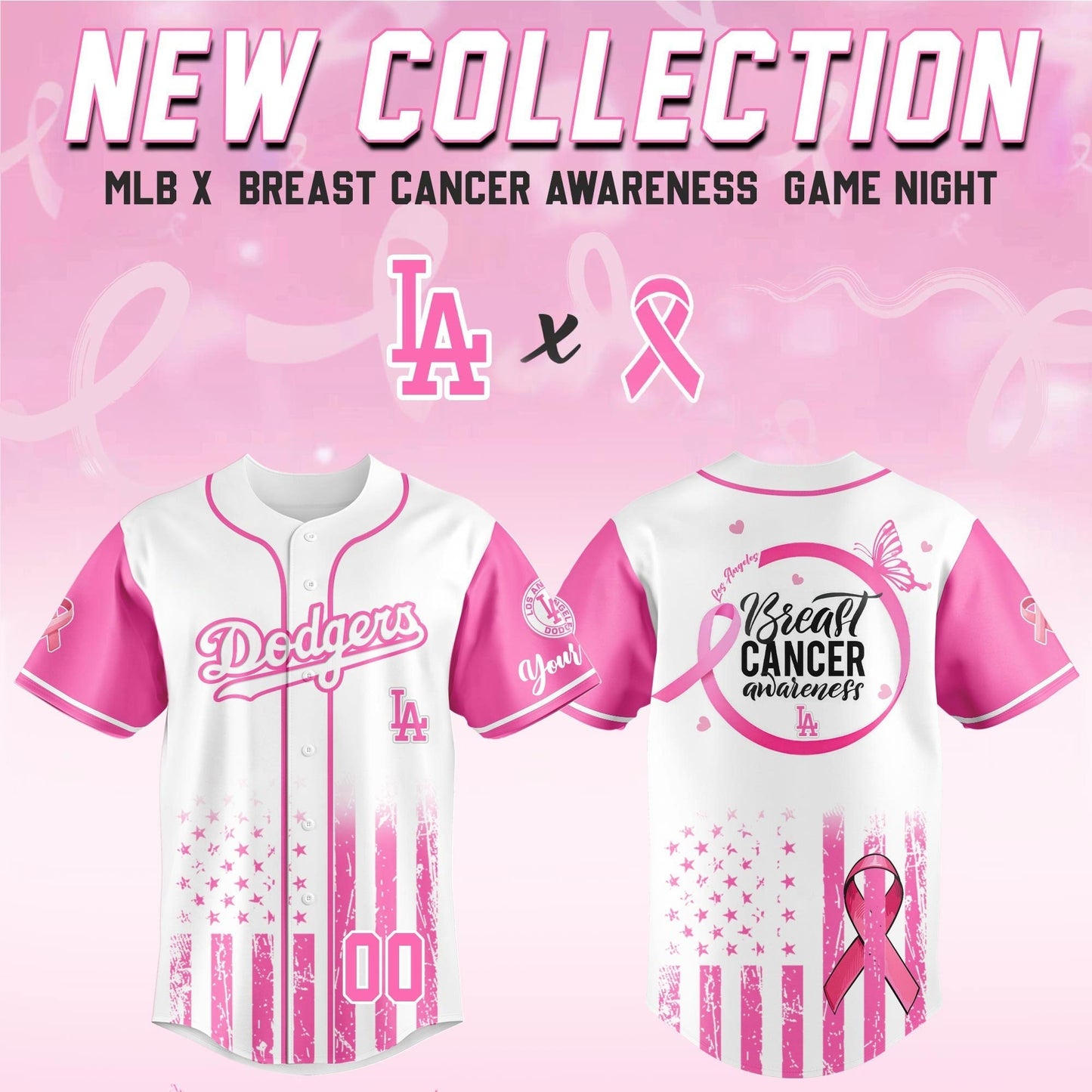 LAD x Breast Cancer Awareness Night - Limited Edition Jersey - Printed-DTD