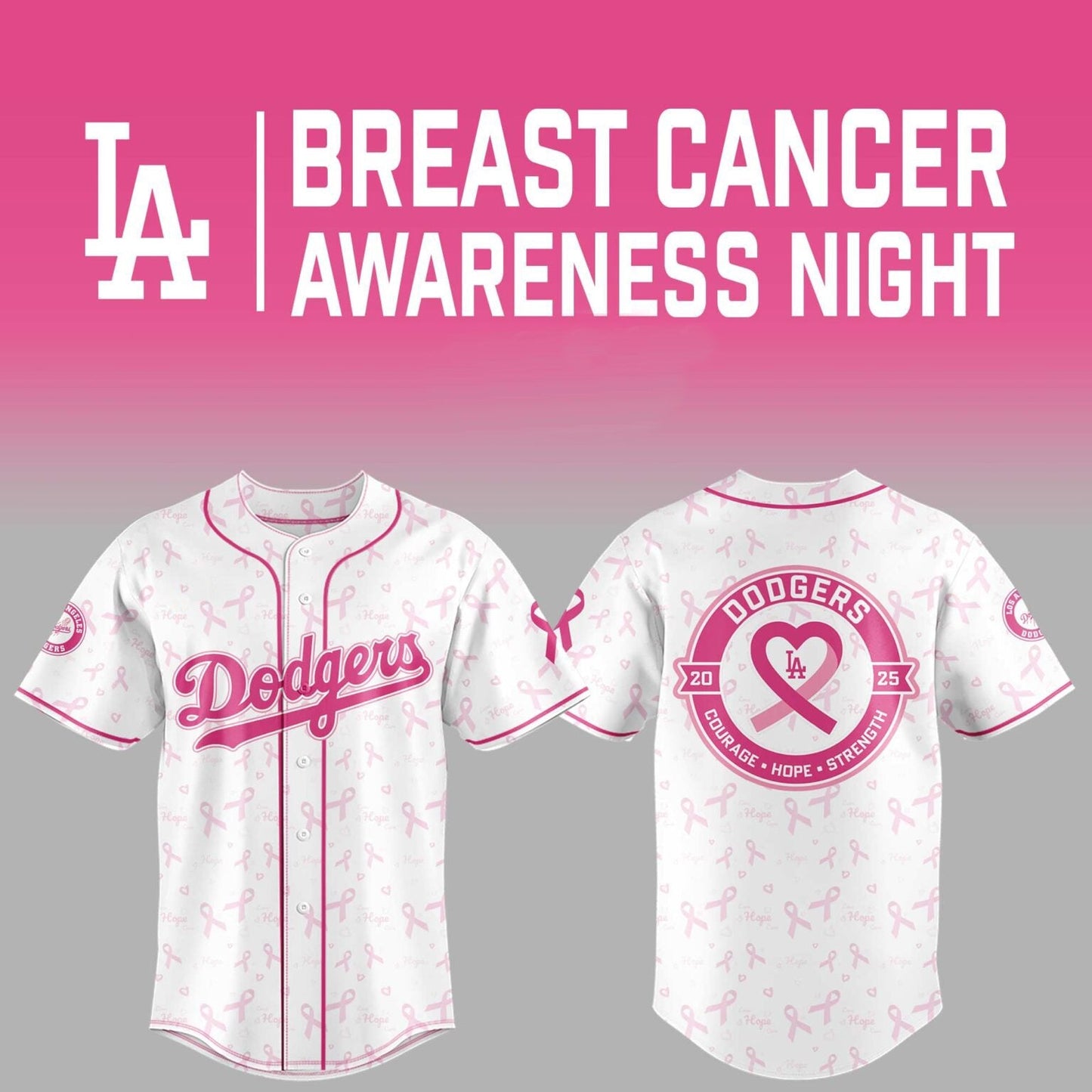 LAD x Breast Cancer Awareness Night - Limited Edition Jersey - Printed-DTD