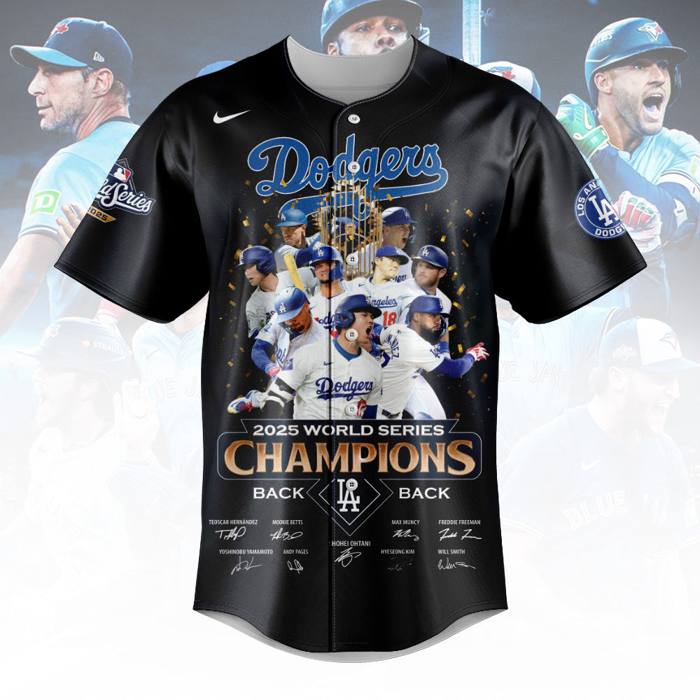 Dodgers  2025 World Series Champions Jersey - Printed-DTD
