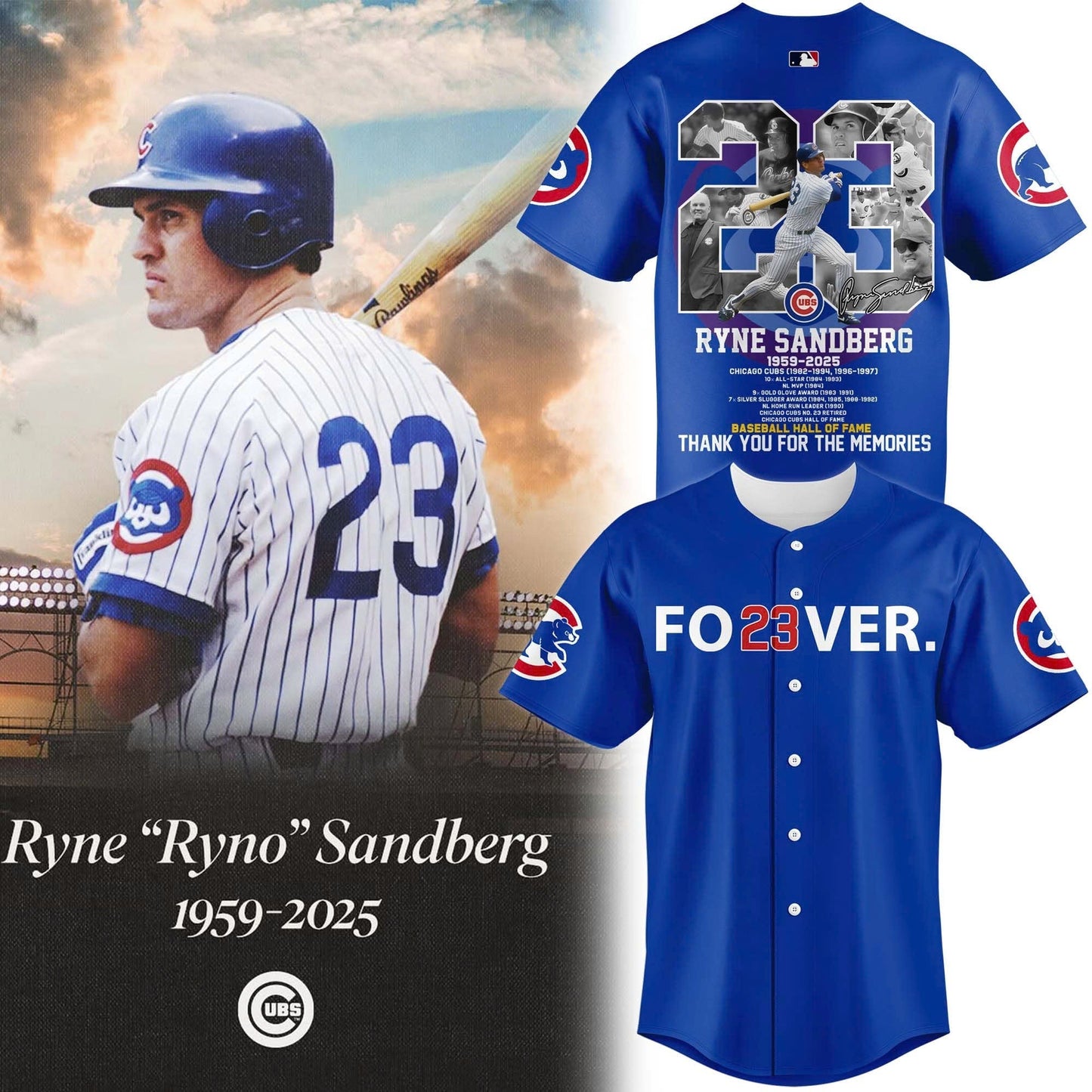 CHC 'Ryne Sandberg Tribute' Vapor Premier Limited Jersey V5 - Printed-DTD