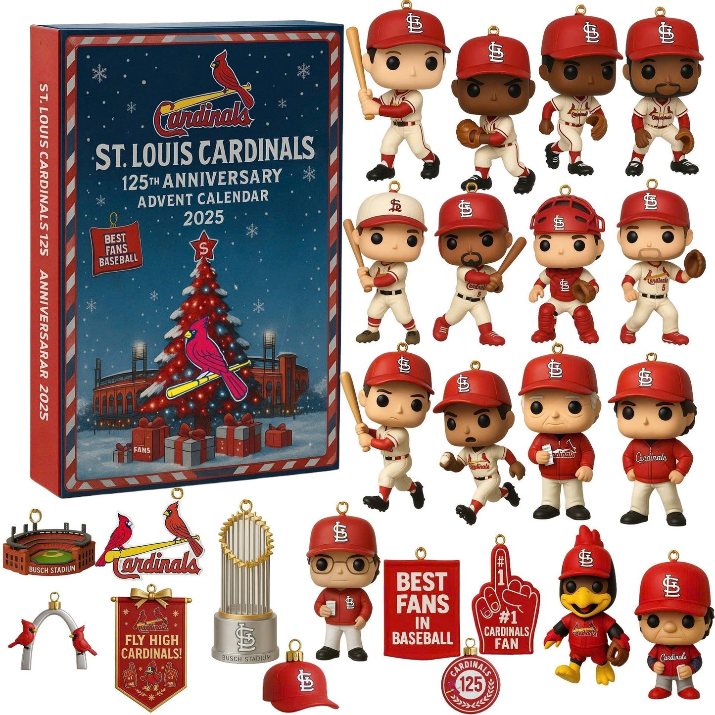 St Louis Cardinals Advent Calendar 2025 125TH ANNIVERSARY-DTD