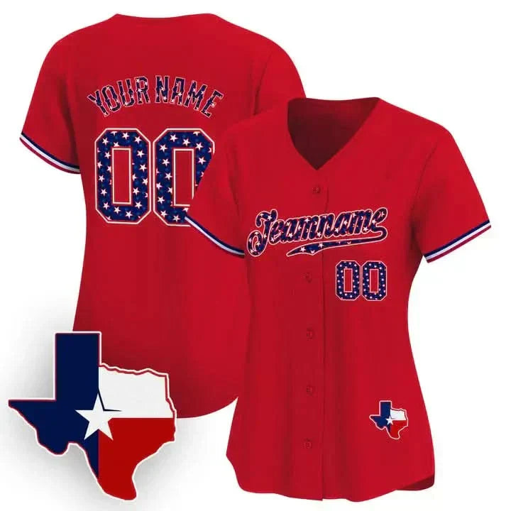 CUSTOM TEXAS STYLE BASEBALL JERSEY V2 - EMBROIDERED-DTD