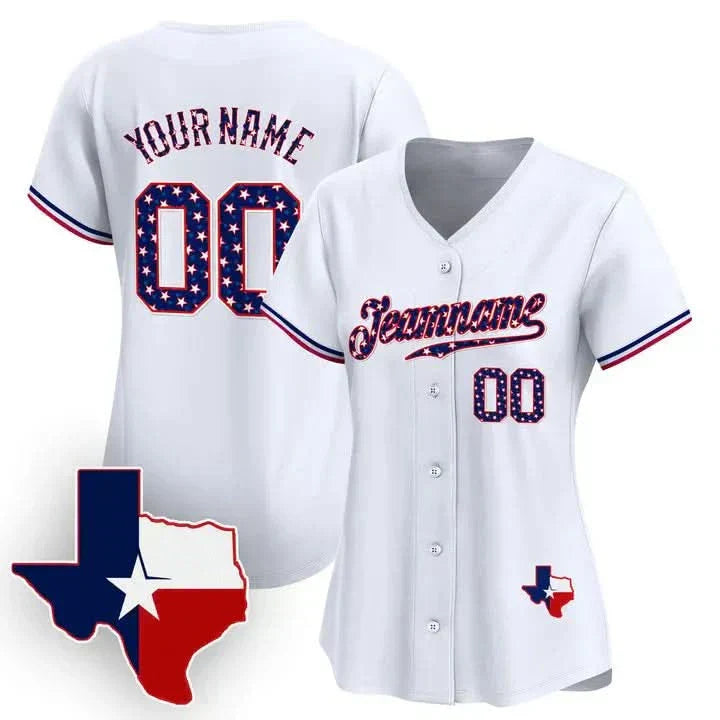 CUSTOM TEXAS STYLE BASEBALL JERSEY V2 - EMBROIDERED