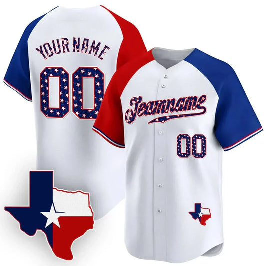 CUSTOM TEXAS STYLE BASEBALL JERSEY V2 - EMBROIDERED-DTD