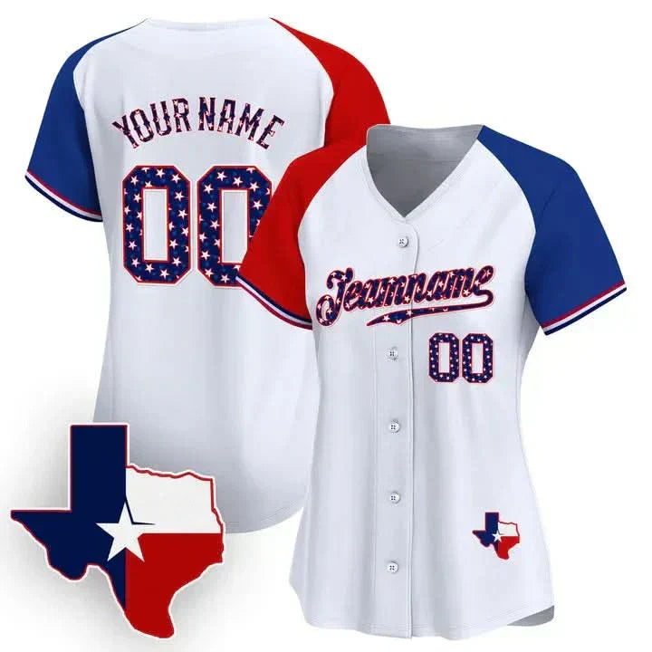 CUSTOM TEXAS STYLE BASEBALL JERSEY V2 - EMBROIDERED-DTD