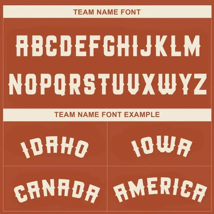 CUSTOM ORANGE 3D AUSTIN CITY TEXAS PATTERN BASEBALL JERSEY - PRINTED-DTD